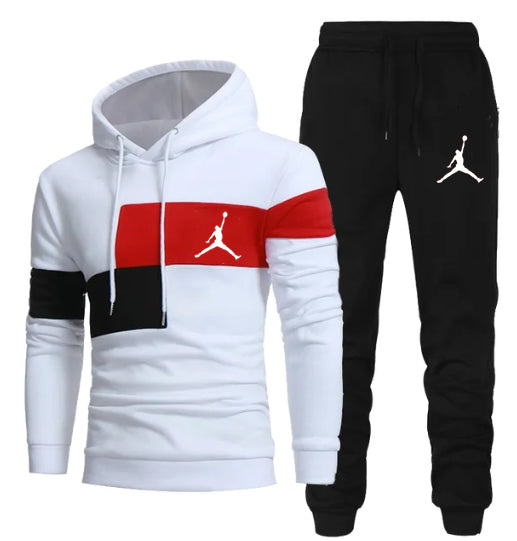 Mens Tracksuit Hooded Sweatshirts and Jogger Pants High Quality Gym Outfits Autumn Winter Casual Sports Hoodie Set Streetwear
