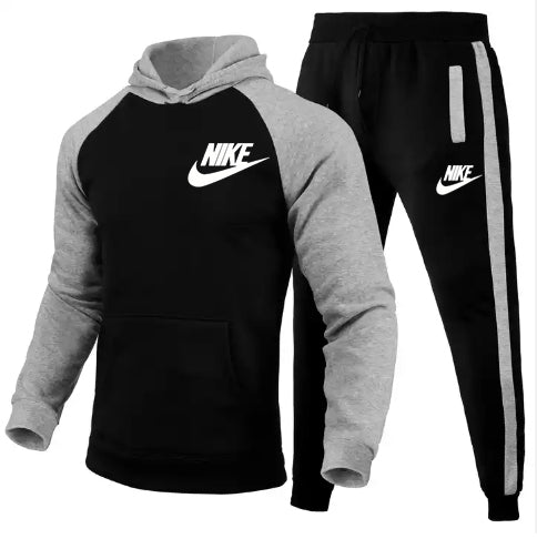 customized high standard casual men's clothing tracksuit set pullover Long sleeve two piece tracksuit